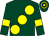 Dark green, large yellow spots and armlets, hooped cap (Sugden, Sutton & Partner)