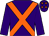 Purple, orange cross sashes, orange stars on cap (Charles Kerwin)