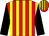Red & yellow stripes, black sleeves, red & yellow striped cap (Winning Ways Titan Syndicate)