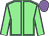 Light green, mauve seams, mauve cap (M Wayne Rowles & Mr R Grant)