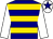 Navy blue & gold hoops, white sleeves, white cap, navy blue star (OTI Racing/Rollx Syndicate)
