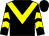 Black, yellow chevron, yellow chevrons on sleeves, black cap (Call A Copper Syndicate)