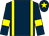 Dark blue, yellow braces, yellow armlet, yellow star on cap (Handbrakes Down Syndicate)