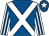 Royal blue, white cross belts, white and royal blue striped sleeves, royal blue cap, white star (Sks Partnership & Family Amusements Lt)
