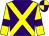 Purple, yellow cross belts, yellow sleeves, purple armlets, purple and yellow quartered cap (Tredwell, Robinson, Proctor & Nicholso)