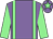 Mauve, light green braces & sleeves, light green star on cap (Timothy Bourke)