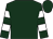 Hunter green, white hoops on sleeves, hunter green cap (St Elias Stables Llc)