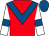 Red, royal blue chevron, white sleeves, royal blue armlets, royal blue cap (The Bertie Allsorts)