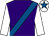 Purple, royal blue sash, white sleeves, white cap, royal blue star (John McAteer)