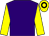 Purple, yellow sleeves, yellow cap, black hoop (Miss M Thompson And Moment Of Madness)