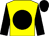Yellow, black disc, sleeves and cap (Mr J Head)