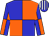 Blue & orange (quartered), blue and white striped cap (Mrs S M Newell Mr T F Lacey)