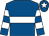 Royal blue, white hoop, hooped sleeves, white star on cap (John A McNally)