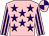 Pink, purple stars, striped sleeves, quartered cap (Jonathan & Catherine Williams)