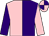 Purple & pink halved, sleeves reversed, quartered cap (Celbridge Estates Ltd)