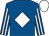 Royal blue, white diamond, striped sleeves, white cap (The Bexley Boys)