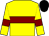 Yellow, maroon hoop and armlets, black cap (Trendy Ladies And Partner)