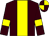 Brown, yellow stripe and armlets, quartered cap (Highbeck Racing 4)