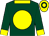 DARK GREEN,YELLOW ball, yellow collar, yellow cuffs on sleeves, yellow cap, DARK GREEN hoop (Mr M Clarke & Mr R Rexton)
