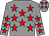 Grey, red stars (H Platt)