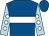 Royal blue, white hoop, light blue sleeves, white spots (Mr Mark Aljoe)