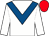 White, royal blue chevron, red cap (Formula Four Syndicate)