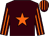Brown, orange star, striped sleeves and cap (Mrs Victoria Machen)