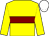 YELLOW, MAROON hoop, WHITE cap (Lamont Racing)
