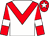 White, red chevron, red sleeves, white armlet, red cap, white star (Ms K Curtin)