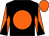 Black, orange disc, diabolo on sleeves, orange cap (Thomas G Cooke)