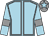 Light blue, grey seams, grey armlet, grey cap, light blue star (Big Blue Star Syndicate)