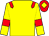 Yellow, red epaulets and armlets, red cap, yellow diamond (Mr L R Owen)