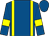 Royal blue, yellow braces and armlets (Minster Stud)