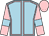 Light blue, pink seams, pink sleeves, light blue armlets, pink cap (Club As Racing)