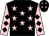 Black, pink stars, pink sleeves, black diamonds (A Scott-pettit, Willie Miller, S Mille)