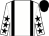 White, black braces, white sleeves, black stars and cap (Mrs Julie Parkes)