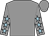 Grey, light blue stars on sleeves (Mile High Racing)