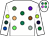 White, multi coloured spots (Power Brothers)