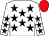 White, black stars, red cap (Take A Chance On It Syndicate)