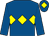 Royal blue, yellow triple diamond, yellow diamond on cap (Kilcommon Or Bust Syndicate)