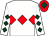 White, red triple diamond, white sleeves, dark green diamonds, red cap, dark green diamond (London Calling Syndicate)