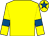 Yellow, royal blue armlets, yellow cap, royal blue star (Ackworth Racing And Mr D R Wellicome)