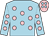 Light blue, pink spots, pink cap, light blue spots (P J Donovan)