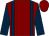 Maroon, dark blue braces and sleeves (Mr A Mana)