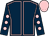 Dark blue, pink seams, dark blue sleeves, pink spots and cap (Pauline And Camilla Southerington)