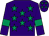 Purple, emerald green stars and armlets (Jackdaws Racing)