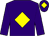 Purple, yellow diamond and diamond on cap (Off And Running)