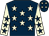 Dark blue, beige stars, beige sleeves, dark blue stars (Foresight Racing)