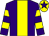 Purple, yellow stripe, hooped sleeves, yellow cap, purple star (The Fat Jockey Partnership)