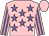 Pink, mauve stars, striped sleeves, pink cap (Sutton Veny Racing Syndicate)